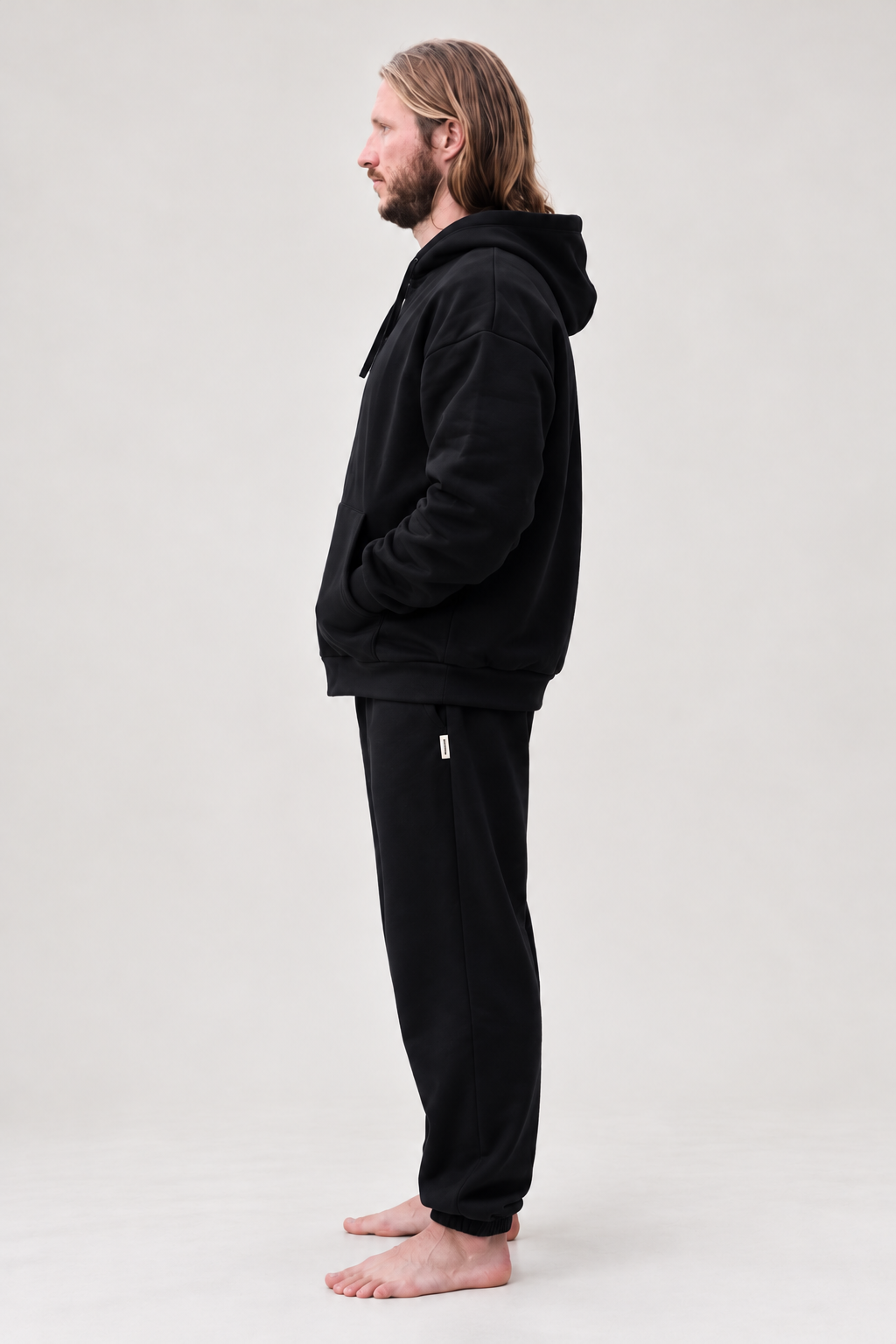 RELAXED ESSENTIAL SOFT BLEND ZIP HOODIE